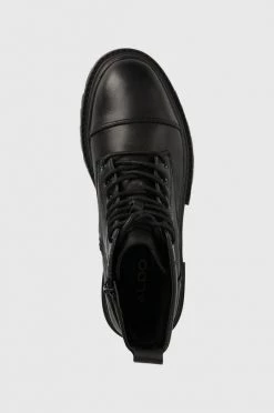 Γυναικεία Μποτάκια Δερμάτινες μπότες Aldo Bigmark χρώμα: μαύρο -Aldo Sales Store unnamed file 1207