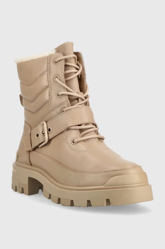 Γυναικεία Μποτάκια Δερμάτινες μπότες Aldo Alpa χρώμα: μπεζ 2 Γυναικεία Μποτάκια Δερμάτινες μπότες Aldo Alpa χρώμα: μπεζ - Image 2