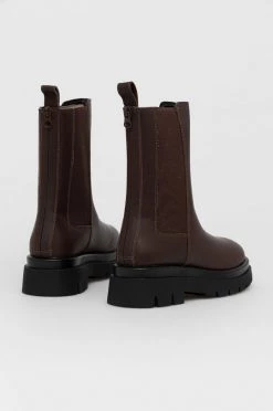 Γυναικεία Μποτάκια Δερμάτινες μπότες Τσέλσι Aldo χρώμα: καφέ -Aldo Sales Store unnamed file 1373