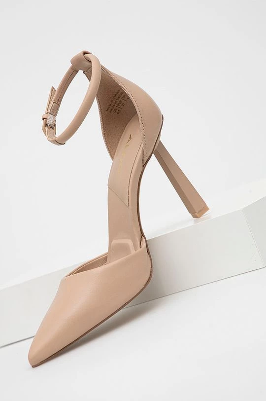 Γυναικεία Πέδιλα με τακούνι Δερμάτινα σανδάλια Aldo μπεζ 2 Γυναικεία Πέδιλα με τακούνι Δερμάτινα σανδάλια Aldo μπεζ - Image 2