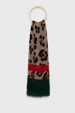 Γυναικεία Κασκόλ Μεγάλο κασκόλ Aldo Ibiejar χρώμα: καφέ