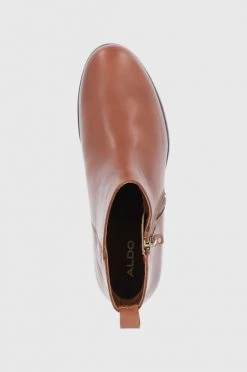 Γυναικεία Μποτάκια Δερμάτινες μπότες Aldo χρώμα: καφέ -Aldo Sales Store unnamed file 2474