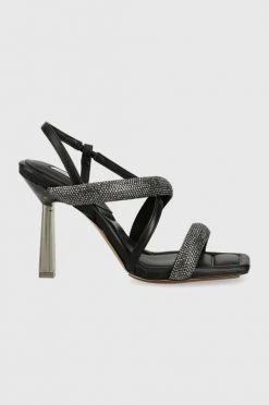 Γυναικεία Πέδιλα με τακούνι Σανδάλια Aldo μαύρο