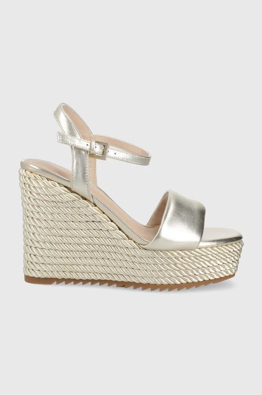 Γυναικεία Πέδιλα με τακούνι Δερμάτινα σανδάλια Aldo Jeigh χρώμα: χρυσαφί 1 Γυναικεία Πέδιλα με τακούνι Δερμάτινα σανδάλια Aldo Jeigh χρώμα: χρυσαφί