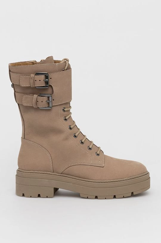 Γυναικεία Μποτάκια Δερμάτινα Workers Aldo χρώμα: μπεζ 1 Γυναικεία Μποτάκια Δερμάτινα Workers Aldo χρώμα: μπεζ