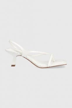 Γυναικεία Πέδιλα με τακούνι Σανδάλια Aldo Loni άσπρο