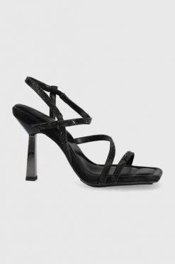 Γυναικεία Πέδιλα με τακούνι Σανδάλια Aldo Adrocan μαύρο