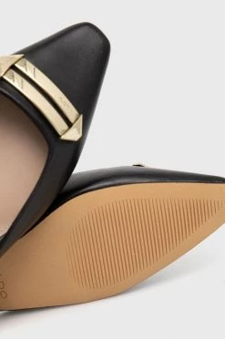 Γυναικεία Μπαλαρίνες Δερμάτινες μπαλαρίνες Aldo Lothei χρώμα: μαύρο -Aldo Sales Store unnamed file 4138