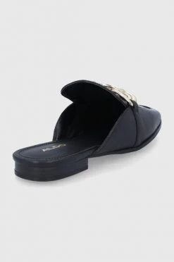 Γυναικεία Σαγιονάρες Δερμάτινες παντόφλες Aldo Lamina χρώμα: μαύρο -Aldo Sales Store unnamed file 4154