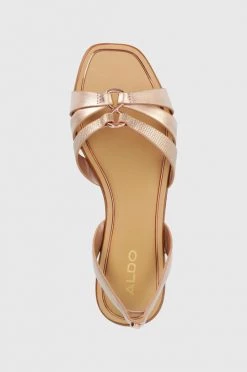 Γυναικεία Σανδάλια Aldo Marassi χρώμα: χρυσαφί -Aldo Sales Store unnamed file 4302