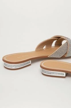 Γυναικεία Σαγιονάρες Παντόφλες Aldo COREDITH χρώμα: ασημί -Aldo Sales Store unnamed file 4346