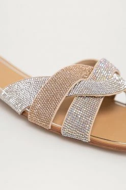 Γυναικεία Σαγιονάρες Παντόφλες Aldo COREDITH χρώμα: ασημί -Aldo Sales Store unnamed file 4348